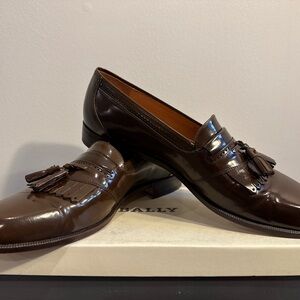 Bally Men's Dark Brown Tassel MORESCO Loafers